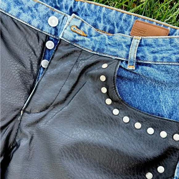 Black and Blue Bootcut Jeans with Classic Style/LIMITED EDITION/MEN’S